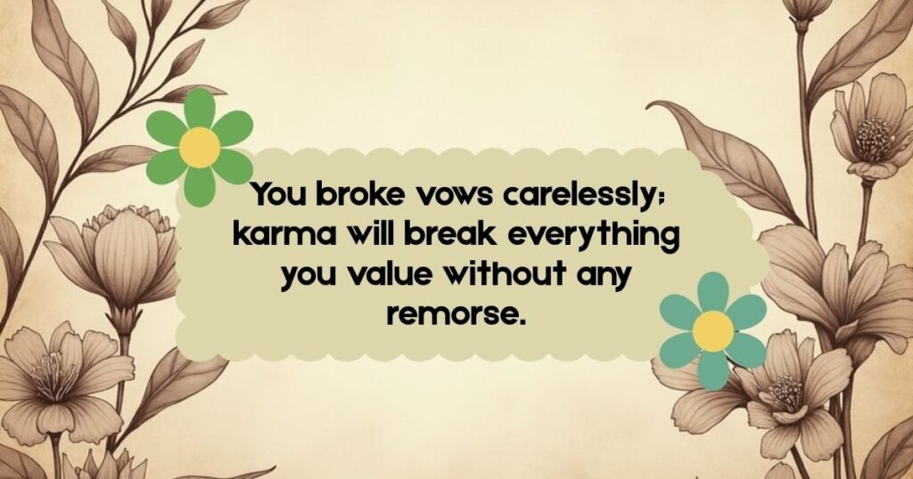 Powerful Karma cheating quotes