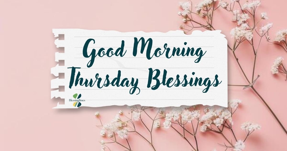 good morning thursday blessings