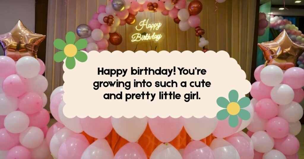 Second Birthday Wishes for Girl