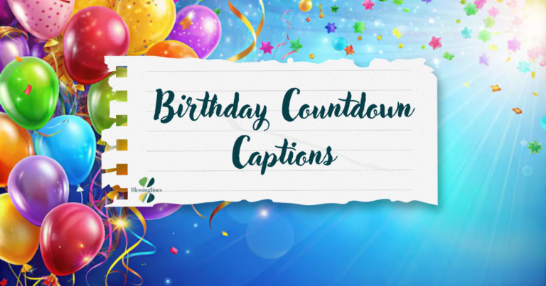 Birthday Countdown captions