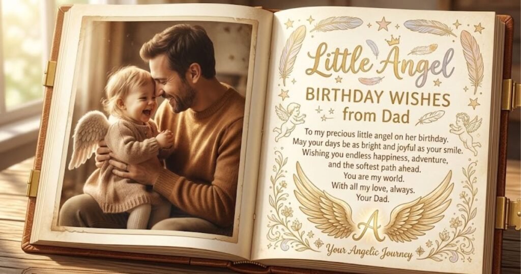 Little Angel Birthday Wishes from Dad