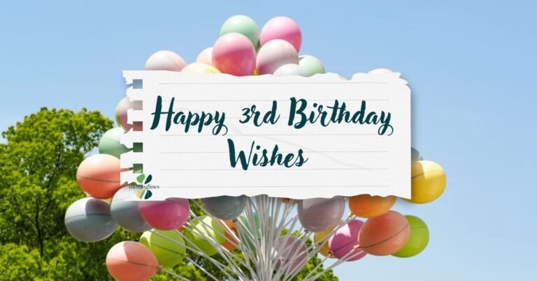 Happy 3rd Birthday Wishes