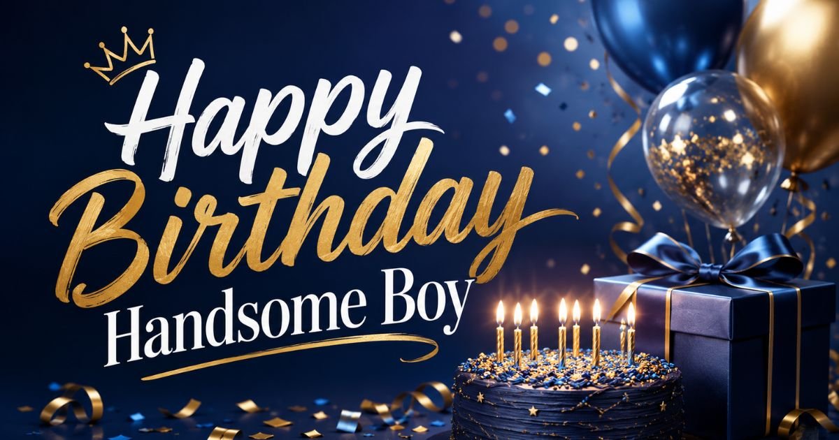 Happy birthday handsome boy