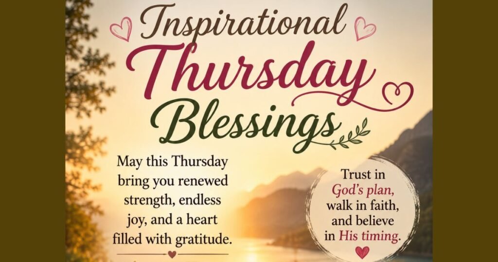 Inspirational Thursday Blessings