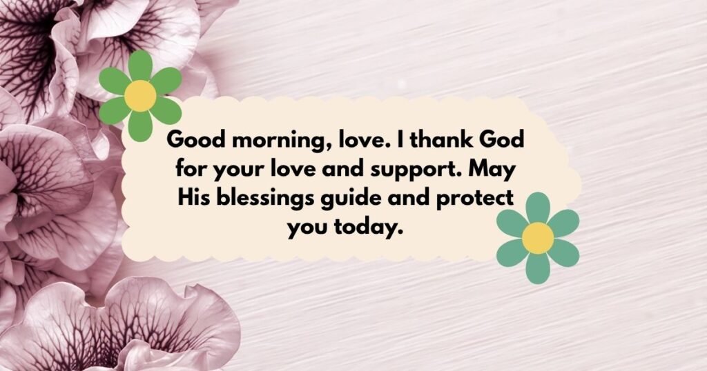 good morning prayer for my love