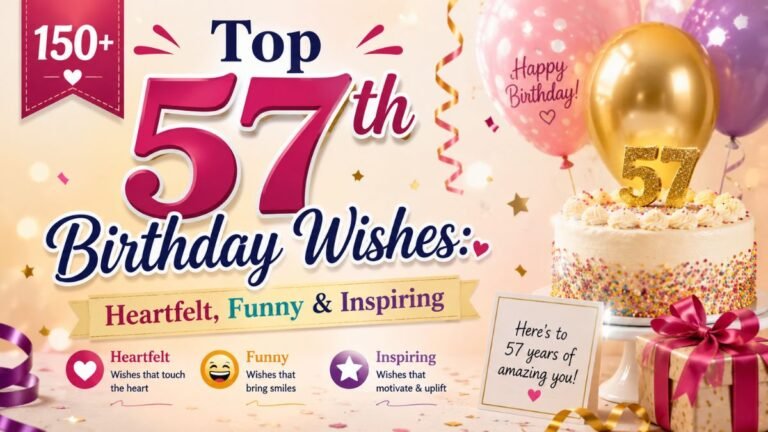57th Birthday Wishes