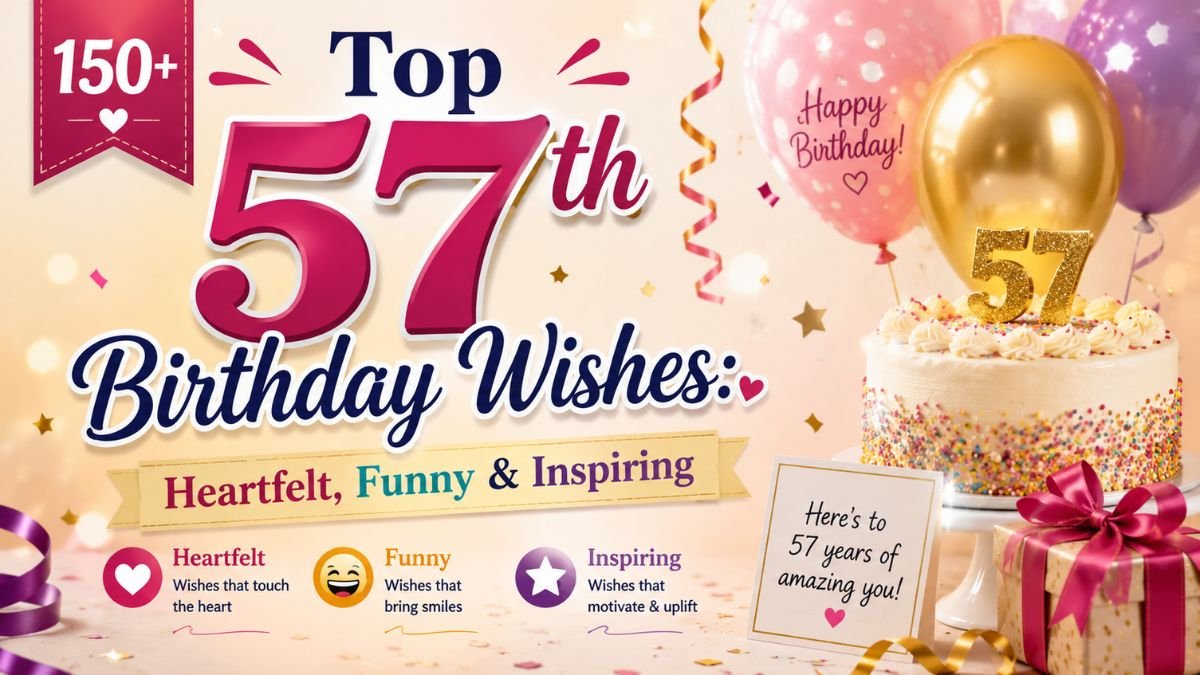 57th Birthday Wishes