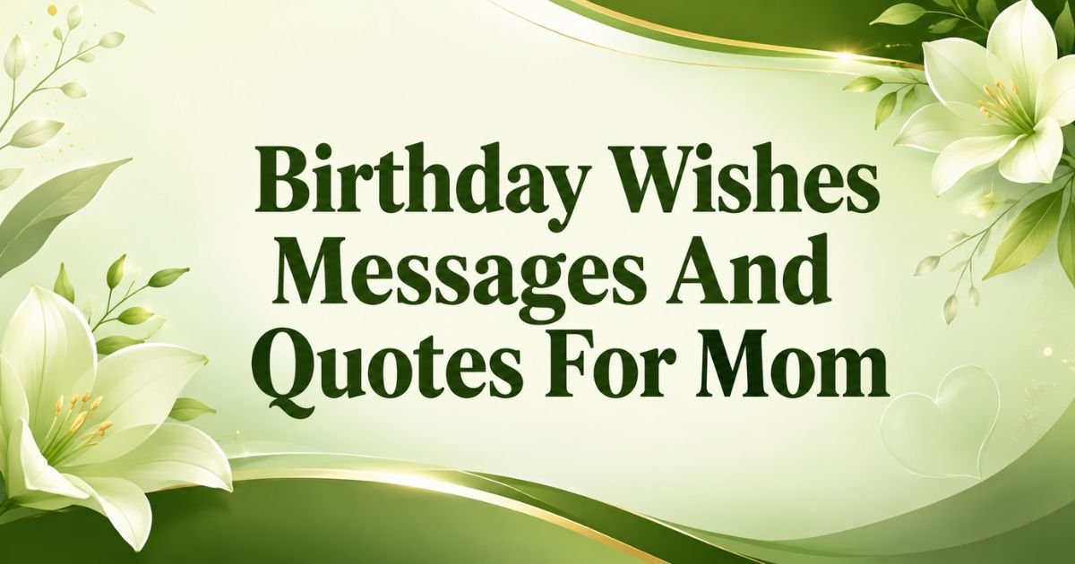 Birthday Wishes Messages and Quotes For Mom