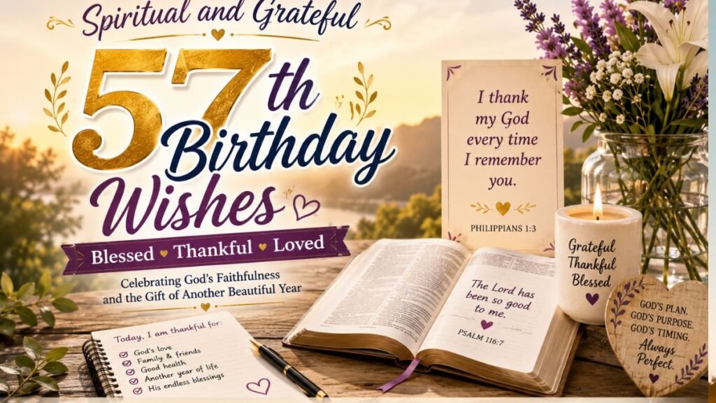 Grateful 57th Birthday Wishes