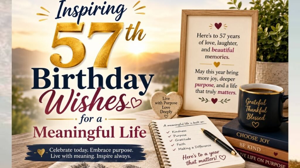 Inspiring 57th Birthday Wishes
