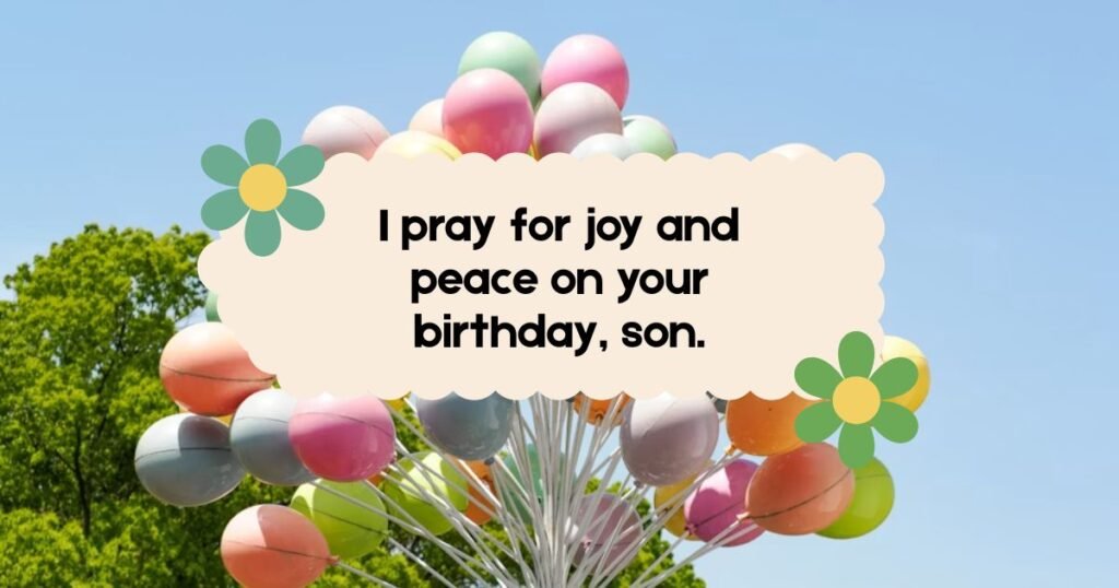 Short Birthday Prayers for Son