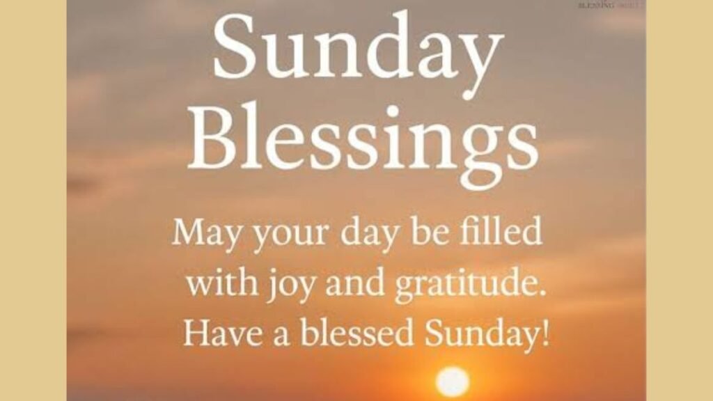 Sweet Good Morning Sunday Blessings