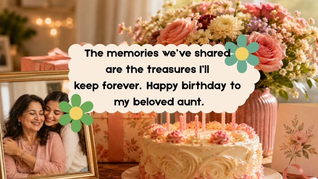 short birthday message for aunt