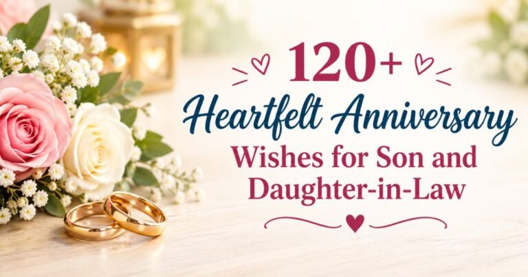 Anniversary Wishes for Son and Daughter-in-Law