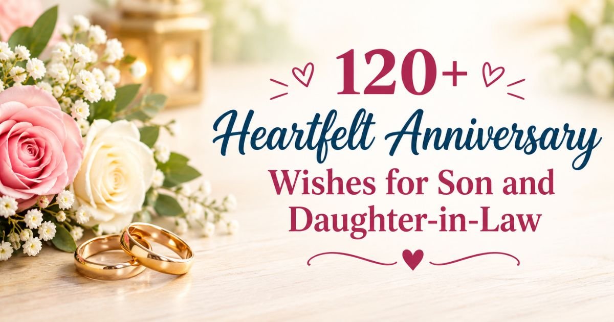 Anniversary Wishes for Son and Daughter-in-Law