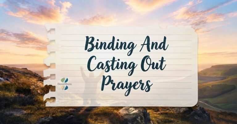Binding And Casting Out Prayers