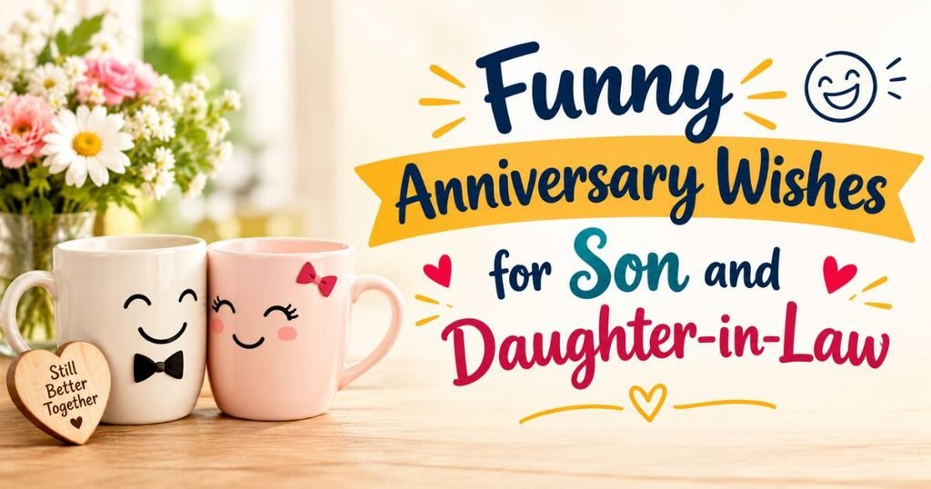 Funny Anniversary Wishes for Son and Daughter-in-Law