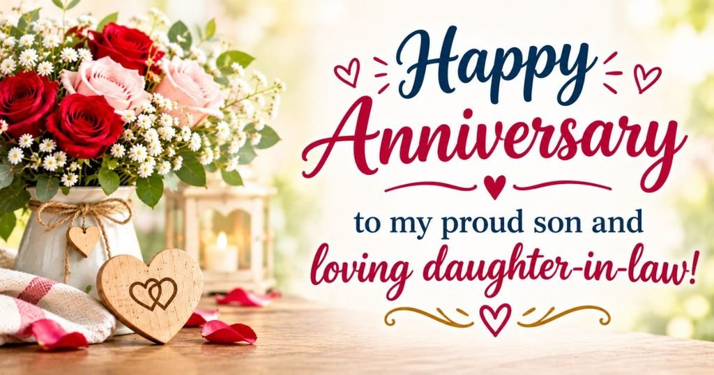 Heartfelt Anniversary Wishes for Son and Daughter-in-Law