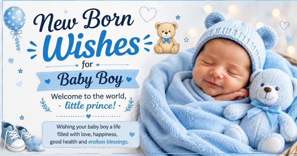 New Born Wishes for Baby Boy