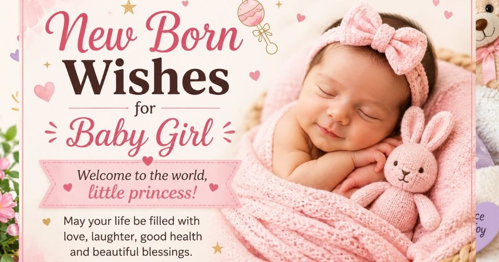 New Born Wishes for Baby Girl
